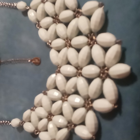 JACK E OHS  NYC Bib necklace.on a stainless roll chain. - Picture 2 of 11